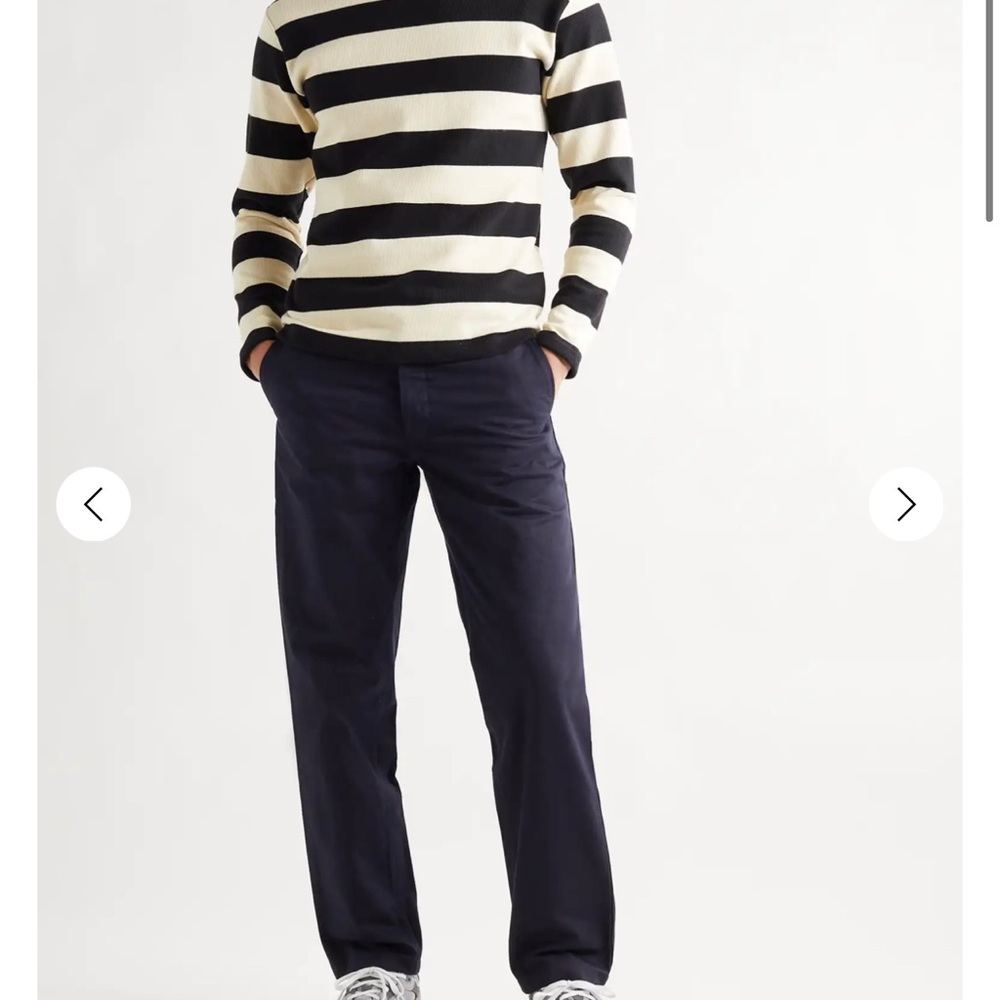 NORSE PROJECTS Navy Regular Light Stretch Aros Trousers
